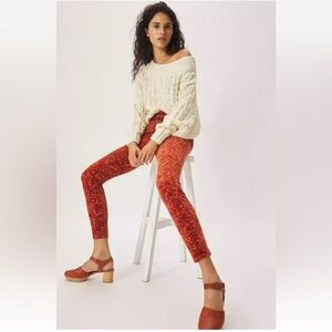 ⭐️ Anthropologie Pilcro High Rise Button-Fly Skinny Corduroy Pants Size 27